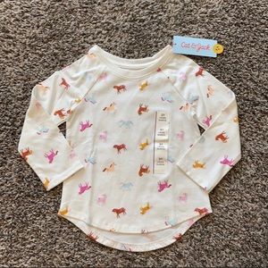 NWT Cat & Jack Unicorn Top